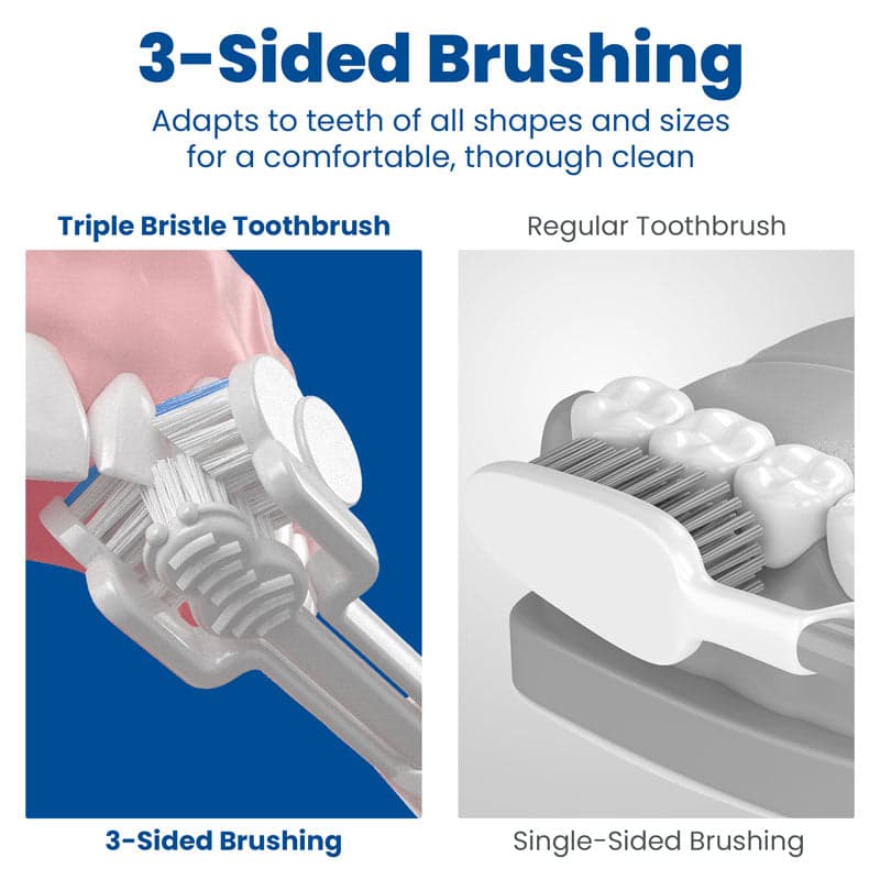 Triple Bristle Duo 3-sided Sonic Electric Toothbrush
